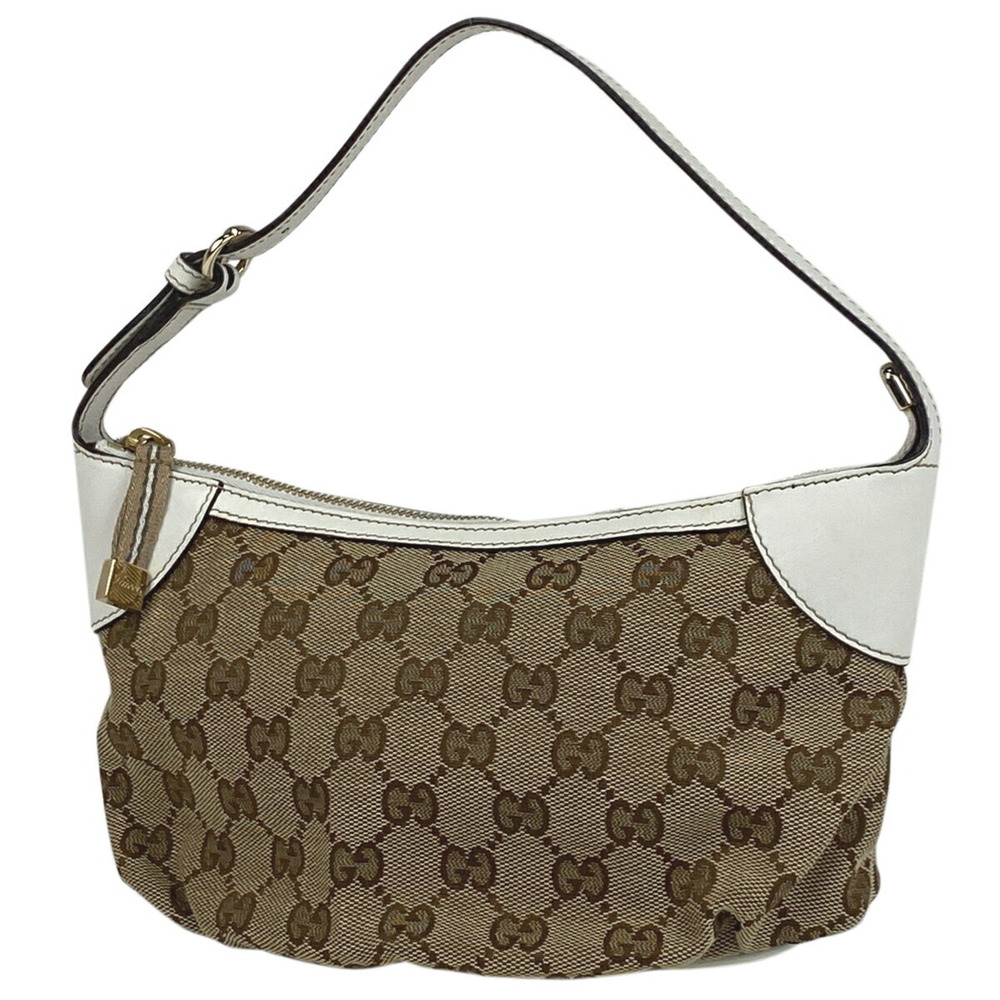 Gucci GG handbag accessory Clutch canvas beige white